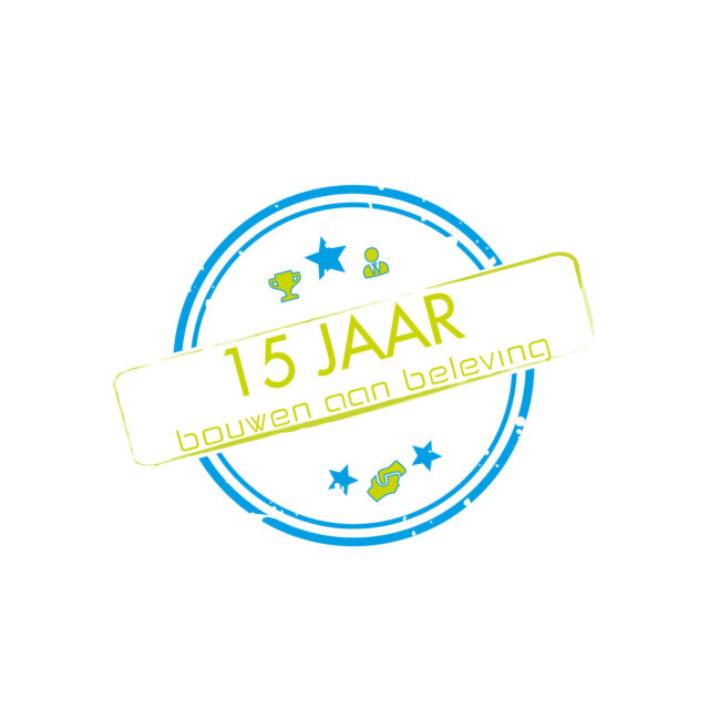 Stamp 15 jaar bouwen aan beleving